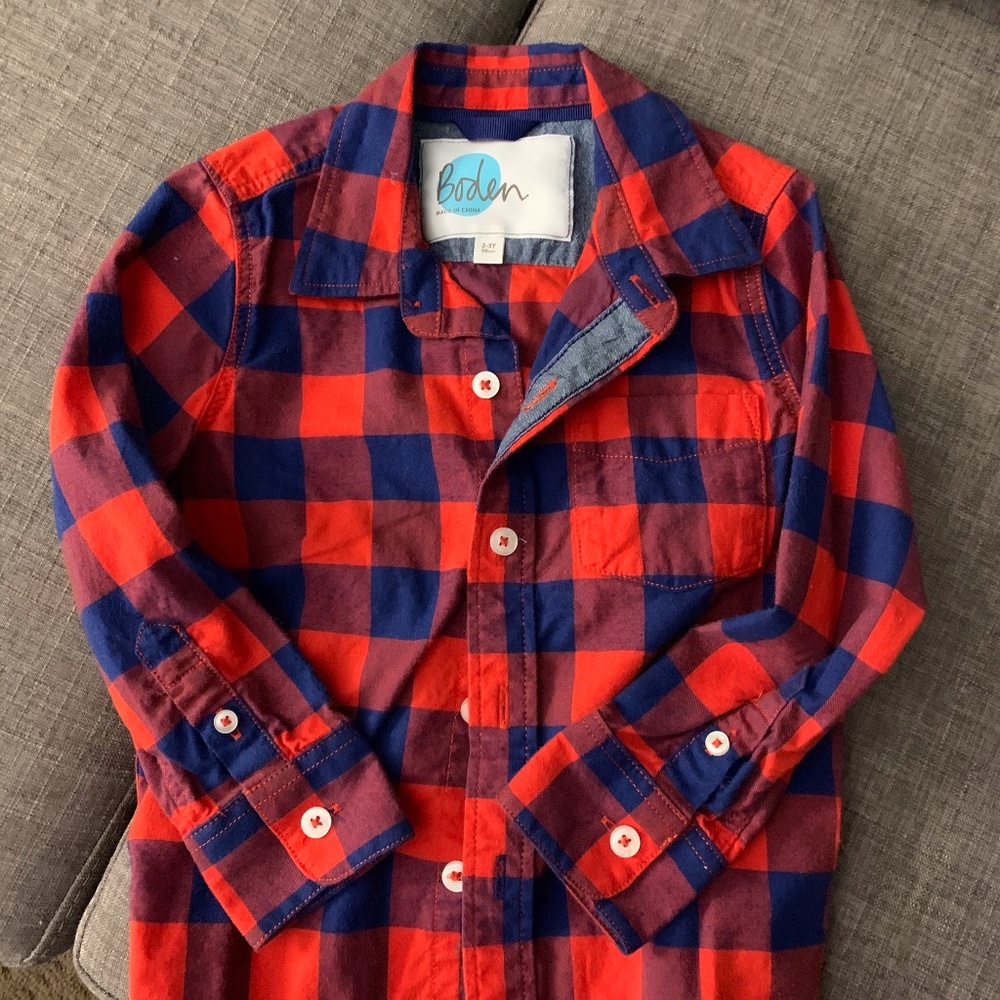 Borden Plaid button up 2-3Y